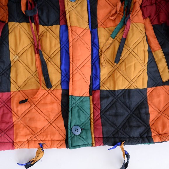 Colorful Patchwork Utility Jacket - Picture 9 of 15